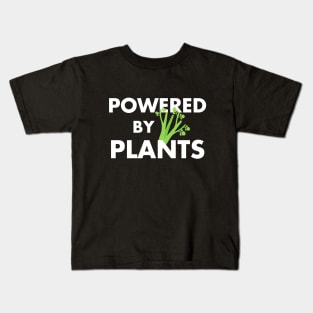 Powered By Plants Vegan Lifestyle Kids T-Shirt